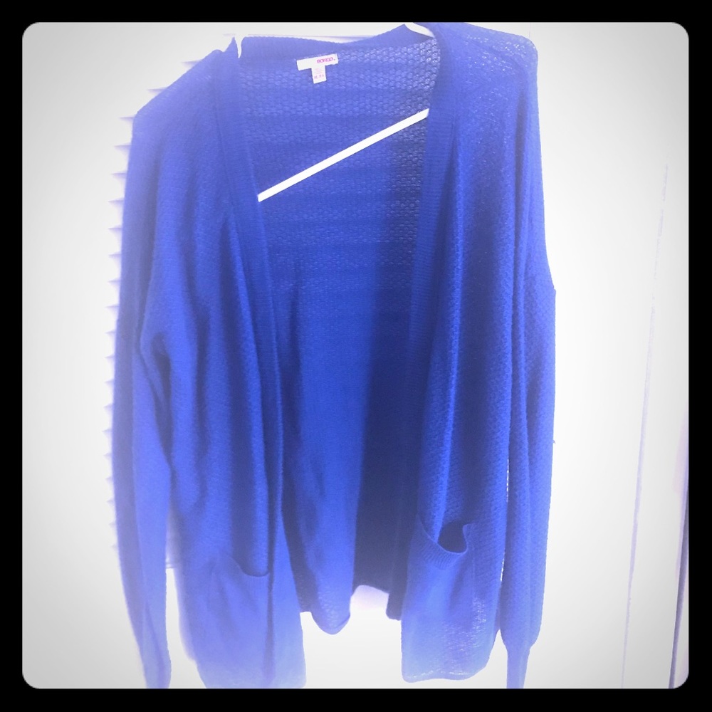 Cobalt blue cardigan